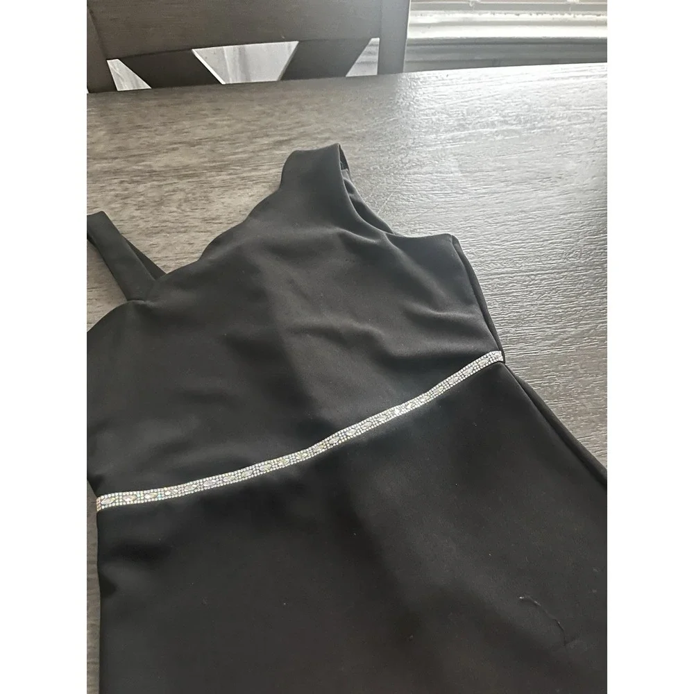 Rare Tour Girls Dress Size 14 STRECH Black Festive Holiday Christmas Dress